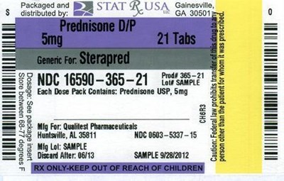 Prednisone D-p 5 mg Label Image (Prednisone D P 5 mg Label)